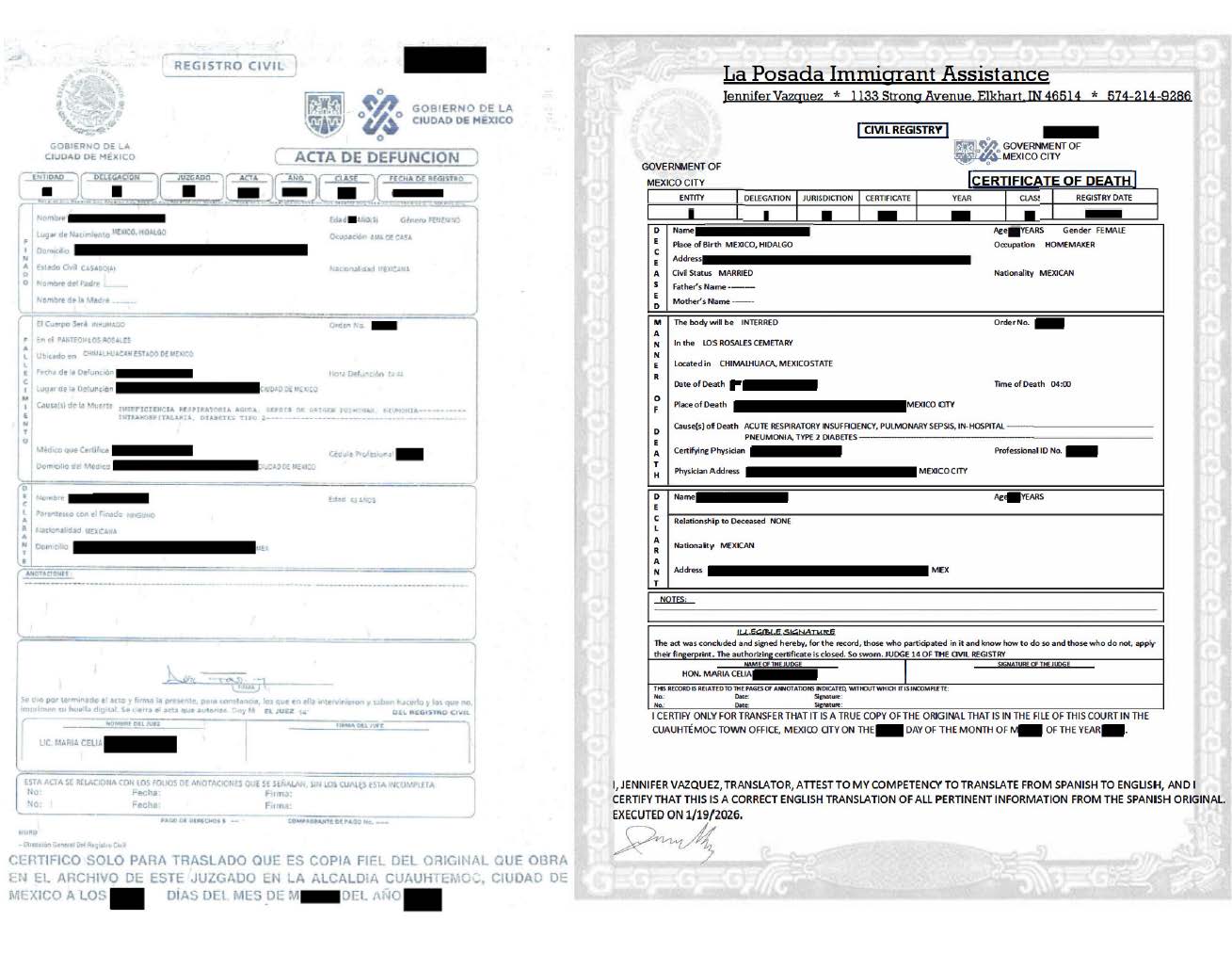 death cert